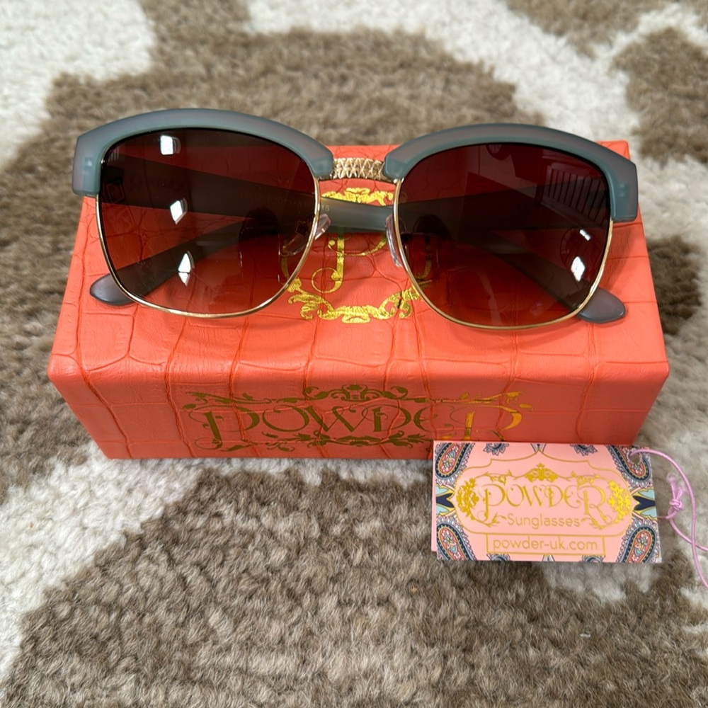 Powder Sunglasses - PWDR Reese Sunglasses Blue/Gray
